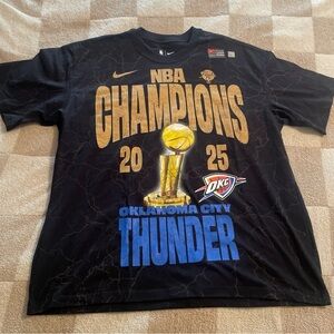 Limited Edition OKC Thunder Championship “WON FOR THE CITY” Game Shirt - Adult L